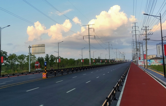 提升改造完成后的春順路，暢安舒美